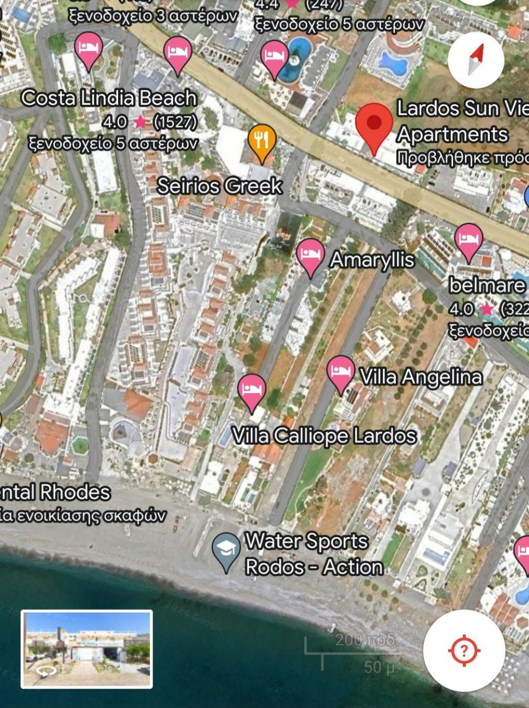 Lardos Sun View Apartments Екстериор снимка
